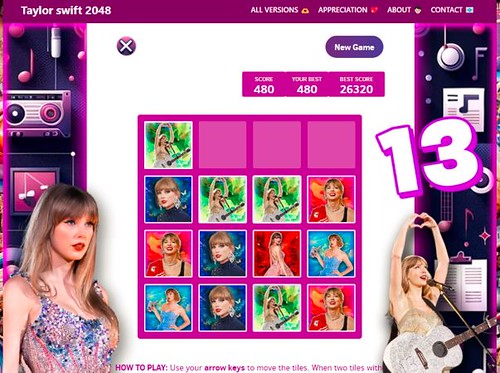 Best Taylor swift 2048 Game | Flickr