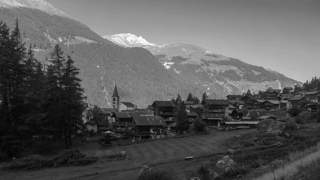 Le Alpi in bianco e nero: Evolène