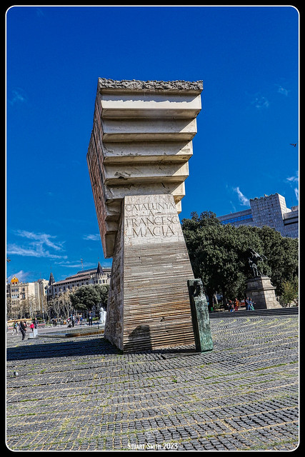 Monument Catalunya a Francesc Macià, Plaça de Catalunya, Barcelona, Catalonia, Spain