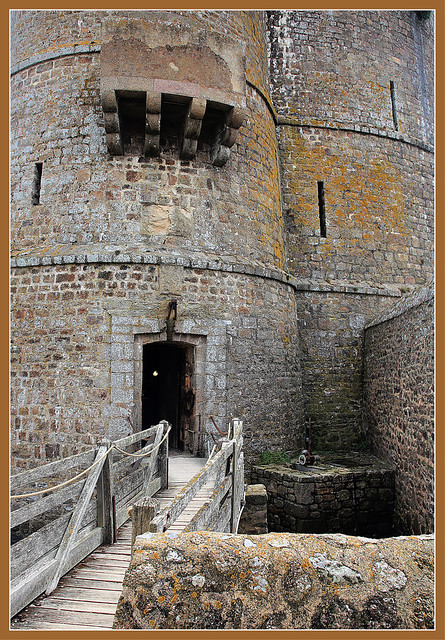 Entrée de la tour Vauban, Ile Tatihou, Saint-Vaast-la-Hougue, Manche, Cotentin, Normandie, France