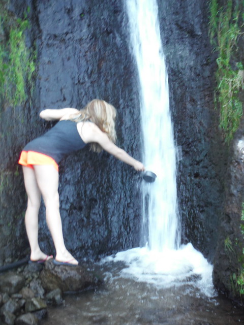 Girl and Waterfall