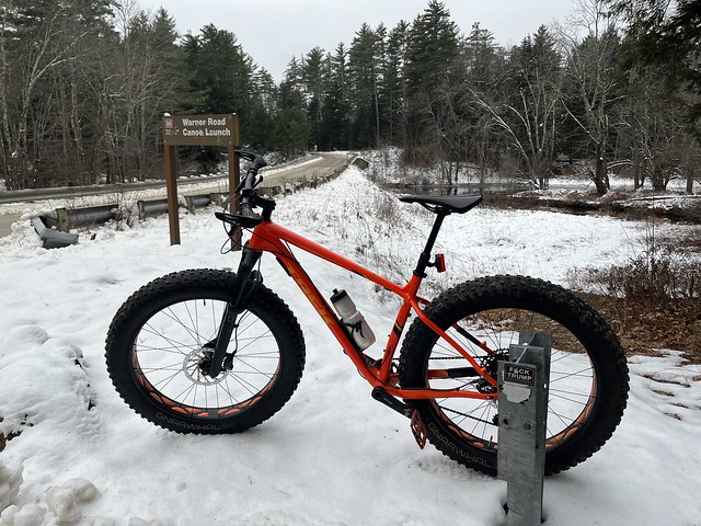 Saturday morning ride, first one on snow this season.