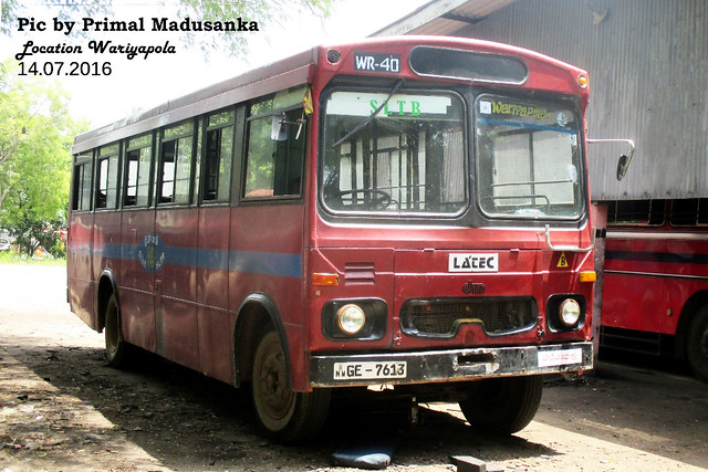 GE-7613 Wariyapola Depot Tata - LP 1510/52 Latec B type Bus at  Wariyapola in 14.07.2016