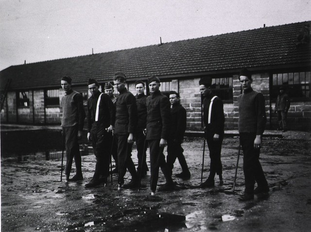 U. S. Army Hospital Center, Beau Desert, France: Amputees Making Use of Artificial Limbs