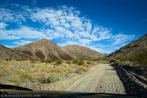 One of the less-exciting sections of the Echo Canyon Road, Death Valley National Park, California