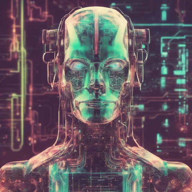 Neon Synapse: The Cybernetic Visionary