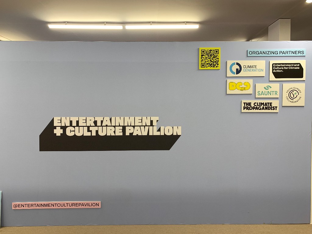 位於「藍區」，由美國娛樂產業、NGO及智庫共同設置的「娛樂+文化展館」。攝影：王順德
