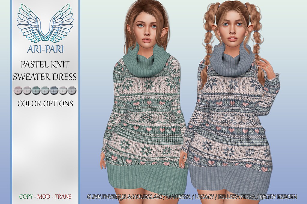 [Ari-Pari] Pastel Knit Sweater Dress