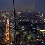 amazing view from tokyo tower by night in Tokyo, Japan 