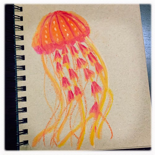 Jellyfish Oil Pastel