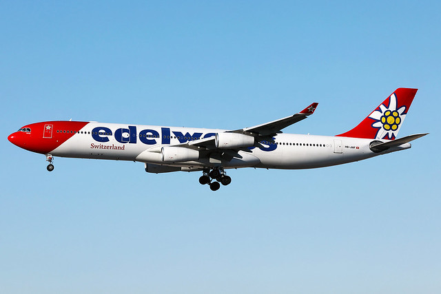 Edelweiss Air | Airbus A340-300 | HB-JMF | Las Vegas Harry Reid