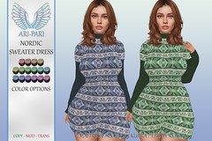 [Ari-Pari] Nordic Sweater Dress