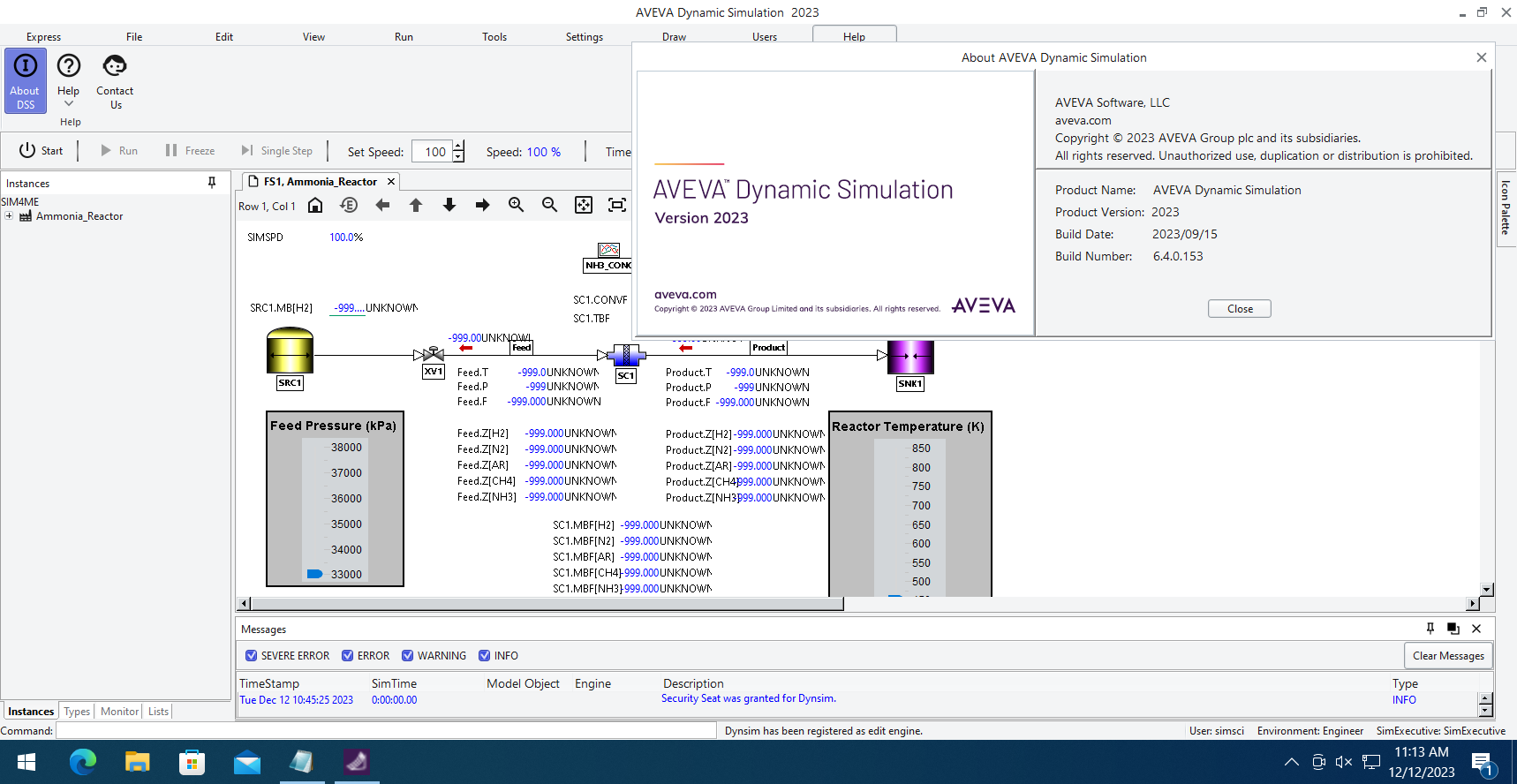 Working with AVEVA Dynamic Simulation 2023 full license