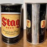 Beer Can - Stag Beer - 01, 12oz, Flat-top, Straight-side Stag Beer, Premium Dry Pilsner
&amp;quot;You&#039;ll like this smooth-dry Pilsner&amp;quot;
&amp;quot;America&#039;s First Dry Beer&amp;quot;
Griesedieck Western Brewery Co.
Belleville, IL
U-119-25