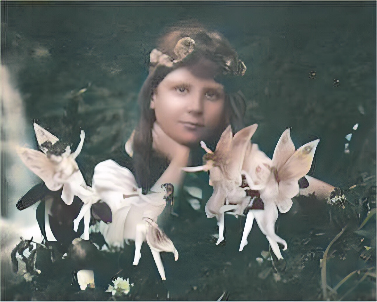 Cottingley Fairies by Elsie Wright, 1917
