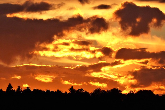 P1250419  Sunset / Sonnenuntergang / Clouds