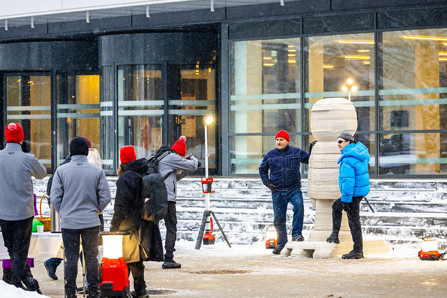 RTU atklāj Baltijā pirmo 3D betona drukāto vides objektu