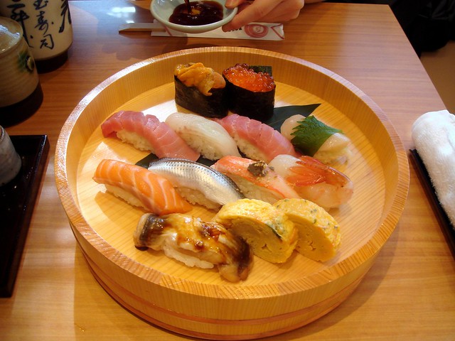superb sushi grade fish at Takashimaya in Shinjuku, Japan 