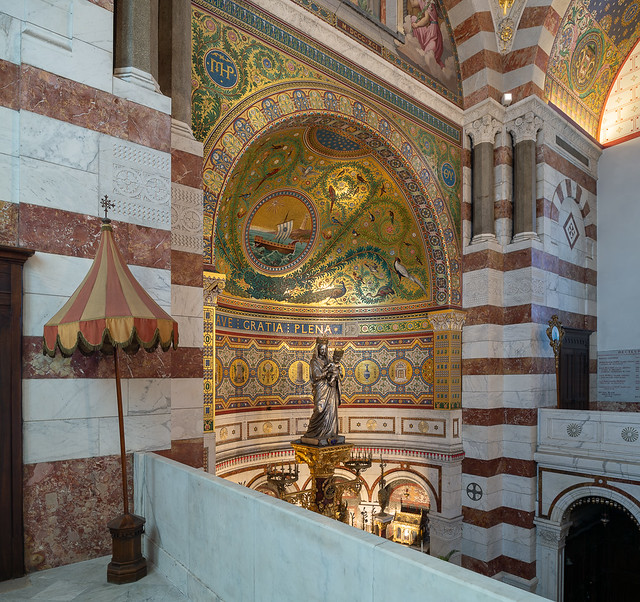 ombrellino, basilique Notre-Dame-de-la-Garde, Marseille