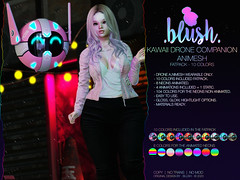 BLUSH - Kawaii Drone Companion Animesh - 10 Colors