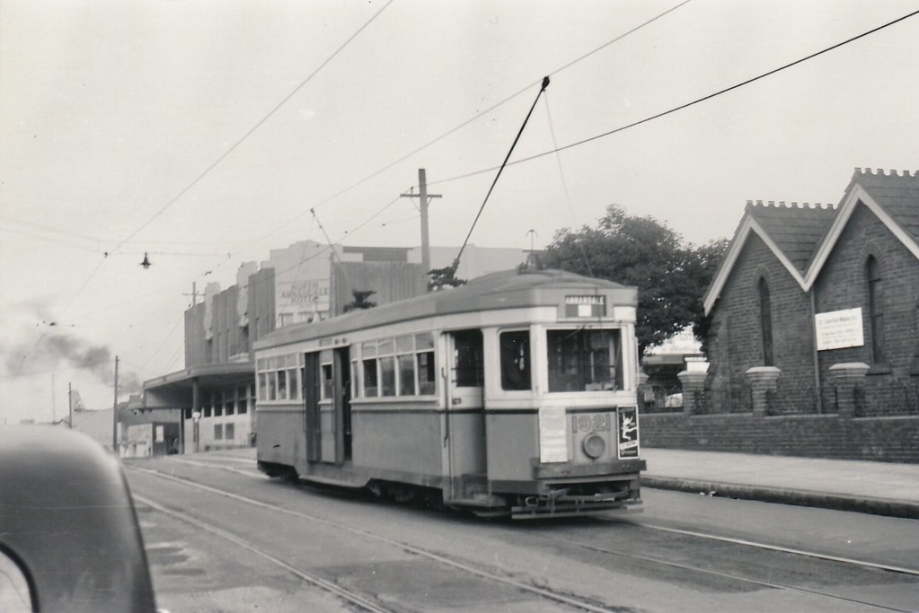 Tram has just passed North Annandale Hotel