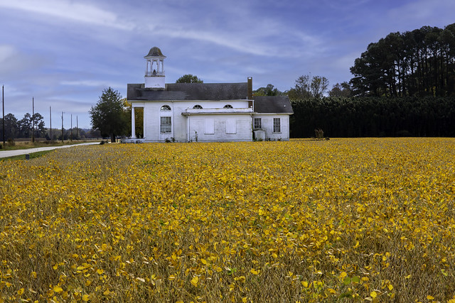 An old church on the Eastern Shore of Virginia.