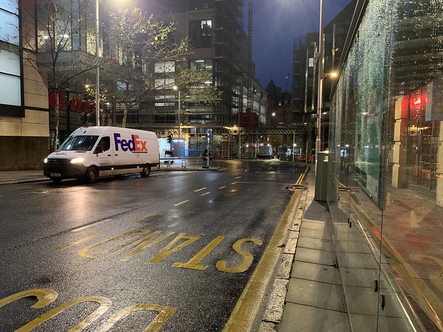 FedEx, Burton Street, Nottingham. 7.31 a.m. 12th December 2023.