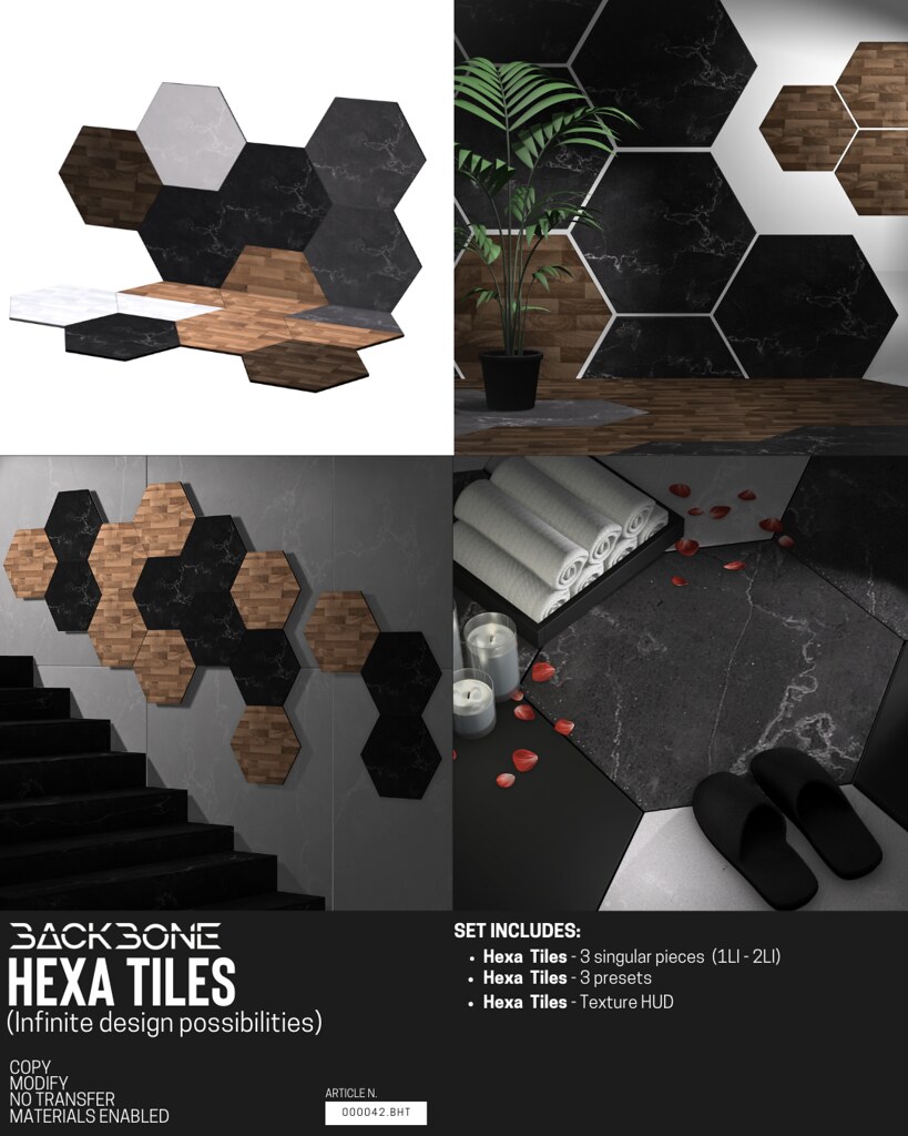 BackBone Hexa Tiles