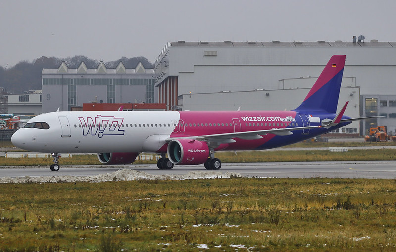 WizzAir Malta A321neo Taxi Check D-AVYF 9H-WAS MSN 11651 9.12.23 XFW