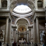 inside the pantheon in Paris in Paris, France 