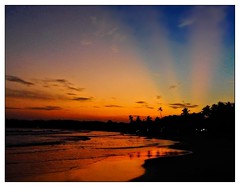 Sunset on Sri Lankas Mawella Beach