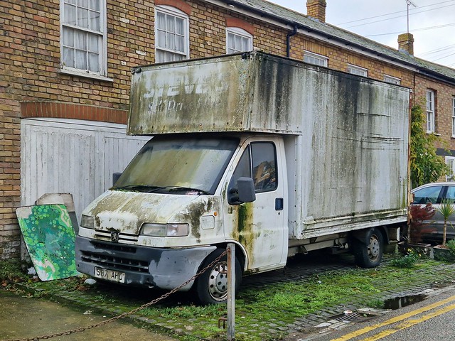 Abandoned Peugeot Van, Southend-on-Sea
