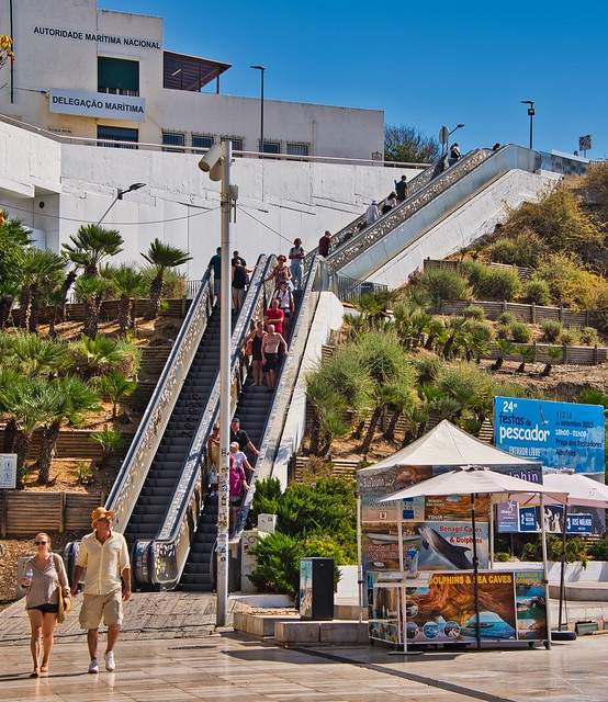 2023 - Portugal - 300 - Albufeira -  12 of 23 - Escalator to-from Albufeira Old Town