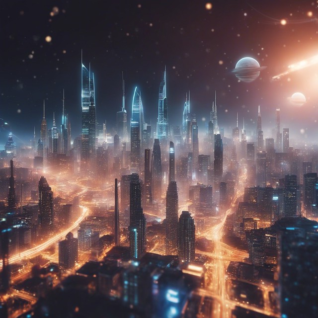 Cosmic Reflections: Urban Infinity