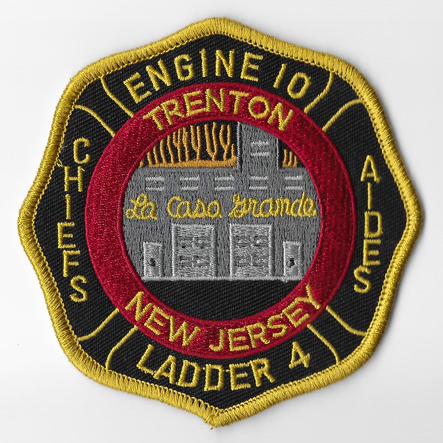 Trenton, NJ Fire Department Engine 10 and Ladder 4 patch