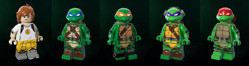 LEGO Fortnite Turtles Minifigures