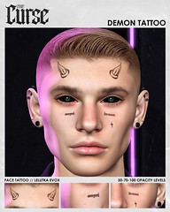 "Demon" Face Tattoo