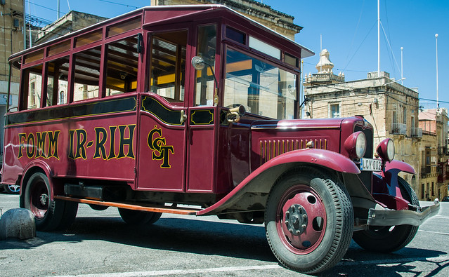Old maltese bus