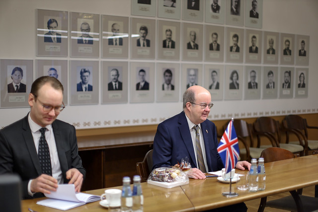 Ekonomikas ministrs V.Valainis tiekas ar Lielbritānijas vēstnieku Latvijā H.E. Mr. Paul Brummell 14.12.23