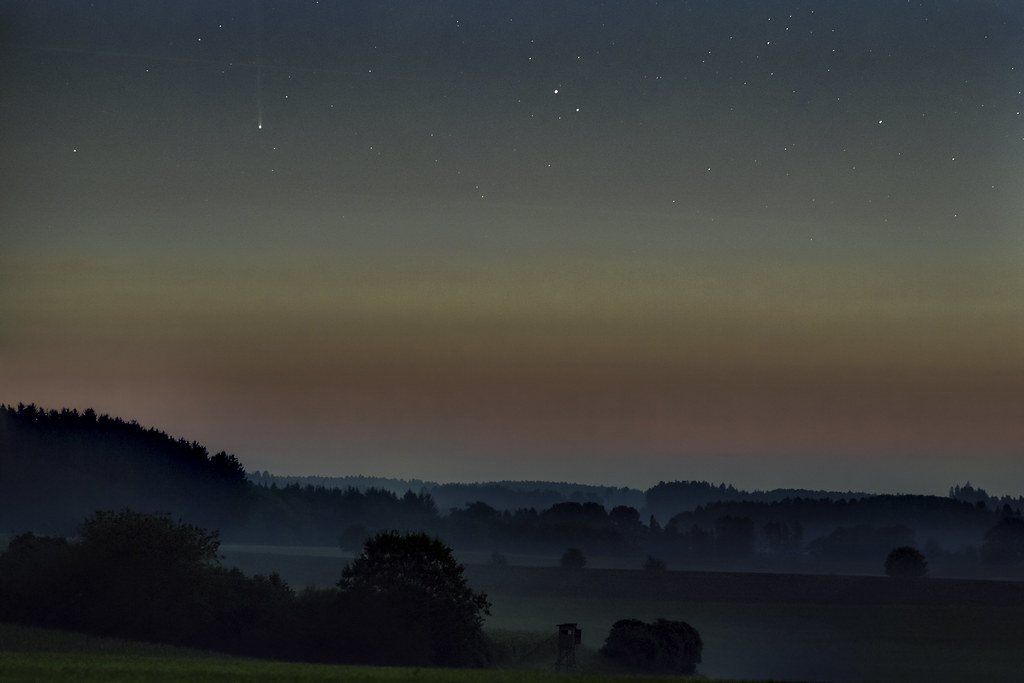 Comet at dawn