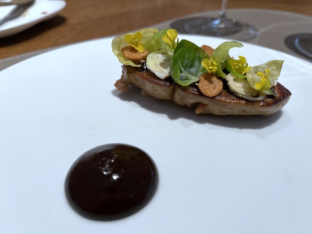 Foie Gras ˚ Brussel Sprout ˚ Black Garlic from Amber @ Central
