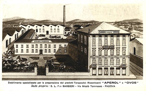 Aperol, the original factory of Padova