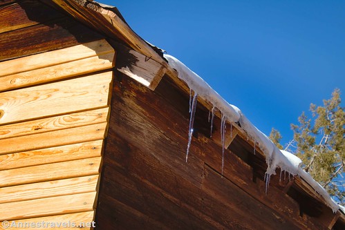 Icicles on French Cabin, Maze District of Canyonlands National Park, Utah