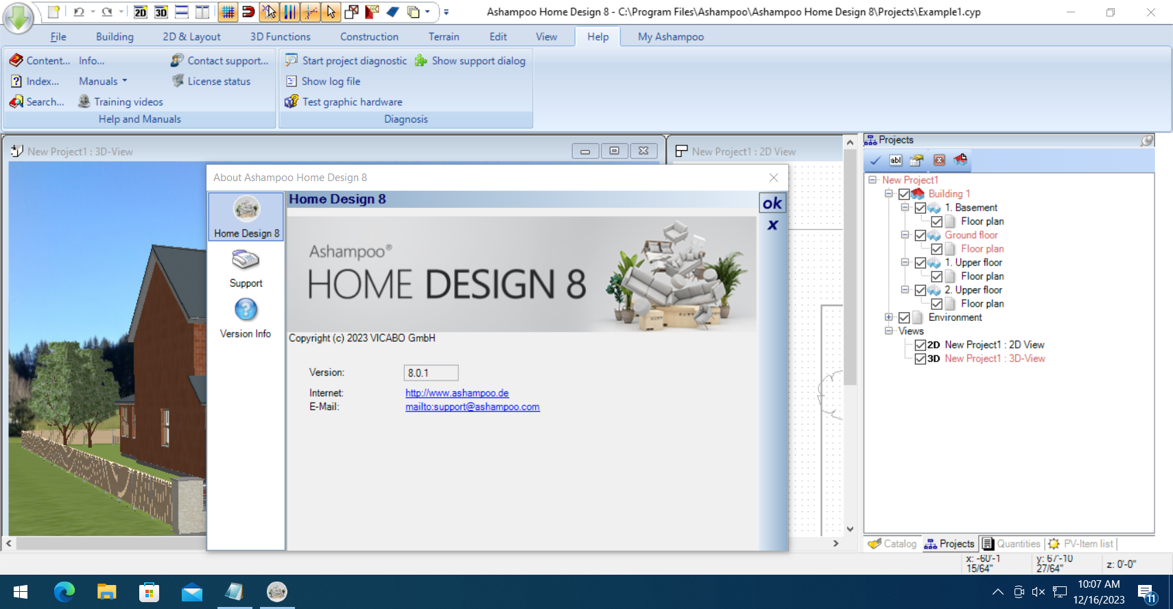 Working with Ashampoo Home Design 8.0.1 full license