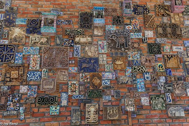 219. Artistic Wall Plaques, Near Sheki Khans' Palace, Sheki, Azerbaijan