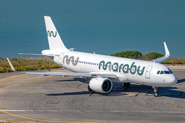 Marabu - Airbus A320-271N ES-MBU @ Corfu