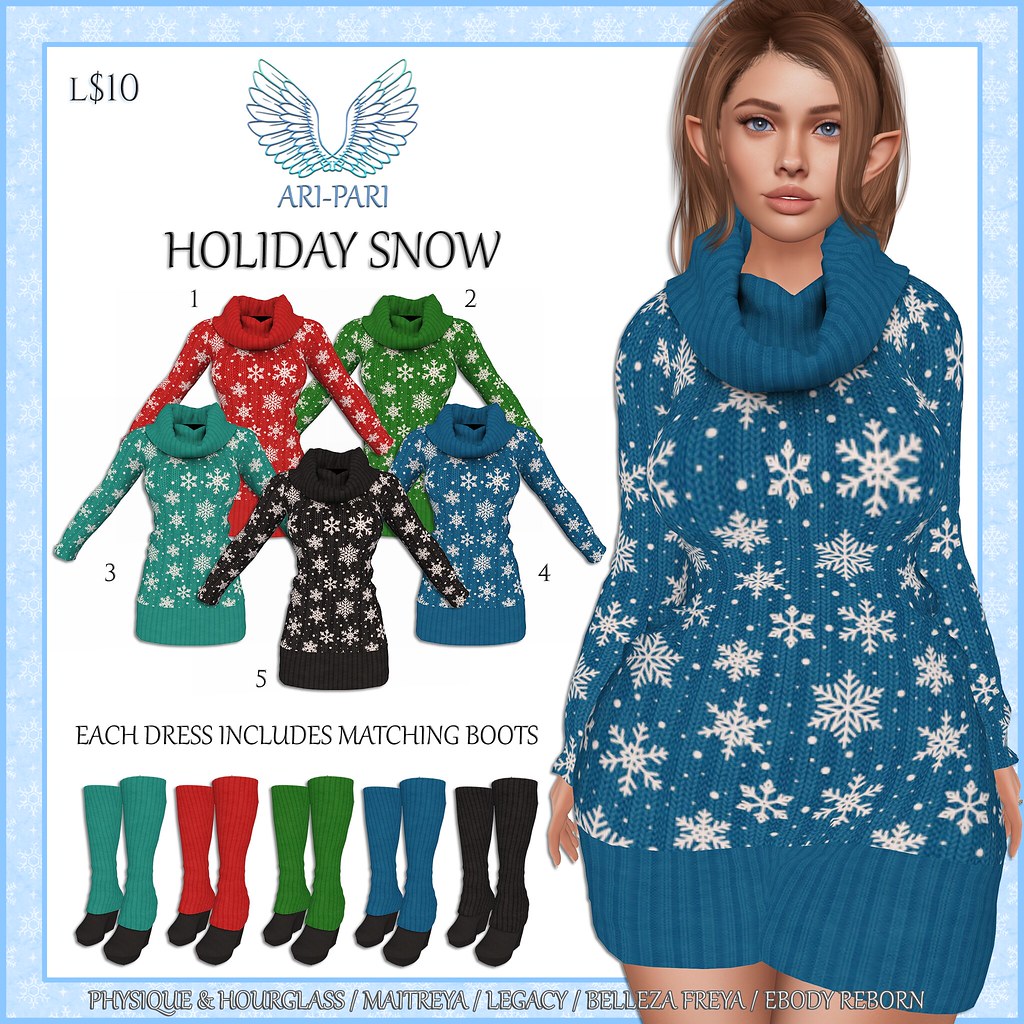 [Ari-Pari] Holiday Snow Knit Outfit