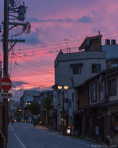 cloudy colourful colourfulclouds japan japanesearchitecture sanmachihistoricdistrict streetphotography sunset takayama