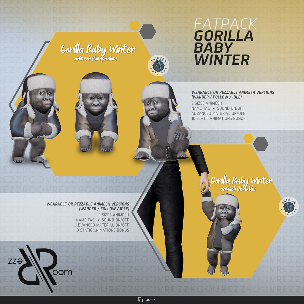 [Rezz Room] Gorilla Baby Winter Animesh
