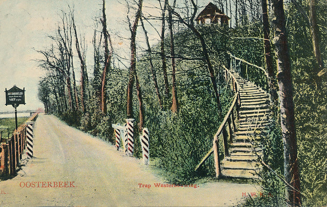 Oosterbeek trap Westerbouwing Ansichtkaart voor 1907